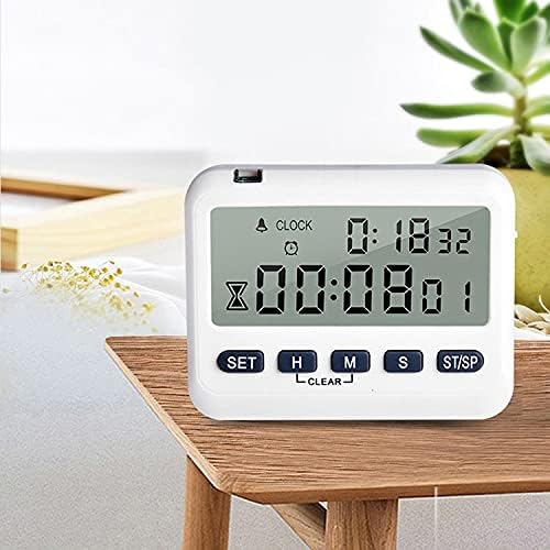 Portable Digital Screen Kitchen Timer Large Display Square Cooking Count Up Countdown Alarm Clock Tools image 4