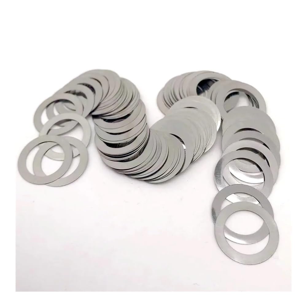Rondelle Piatte Ultra Sottili In Acciaio Inox - Spessori 0.1mm, 0.2mm, 0.3mm - 20 Pezzi Per Regolazione Di Precisione