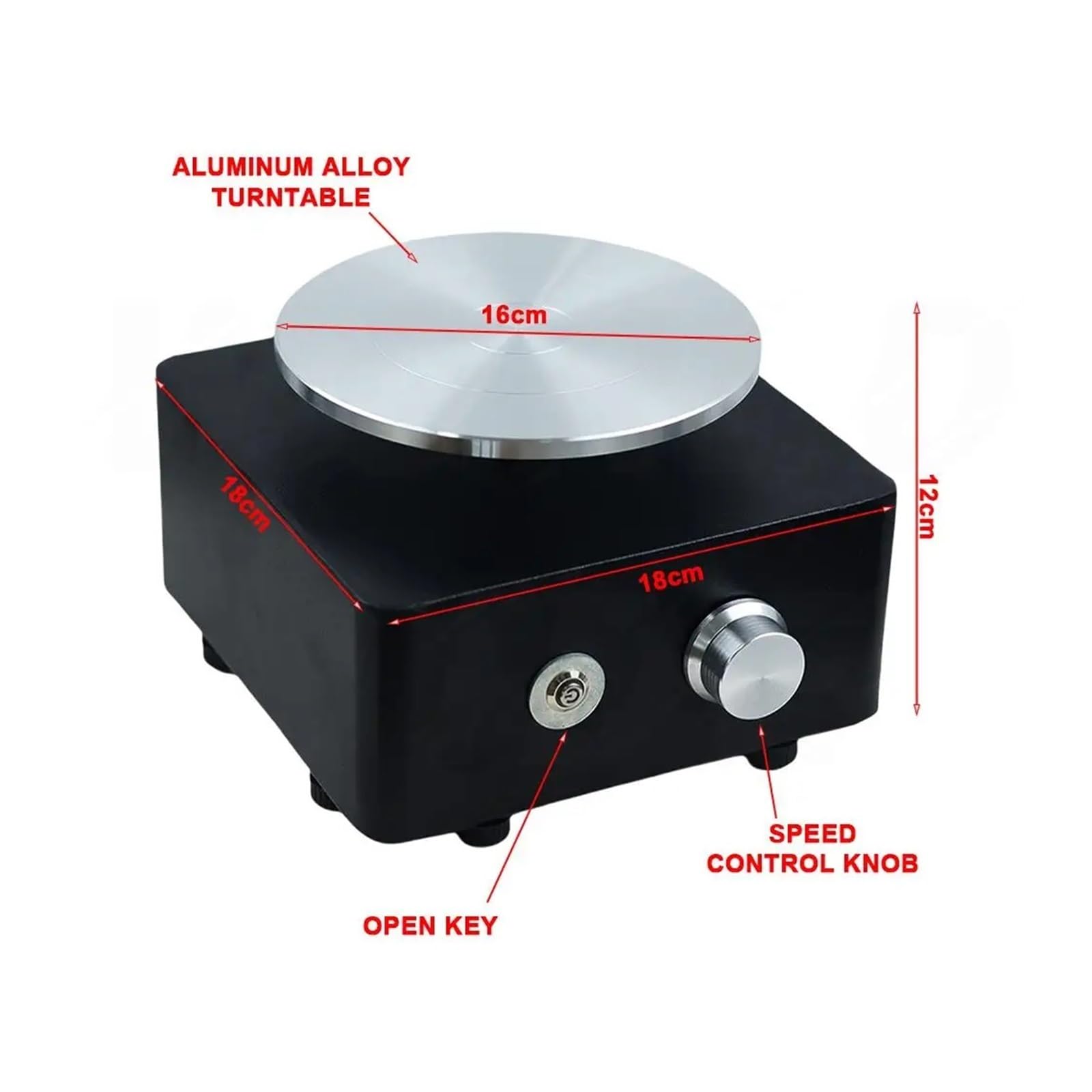 DIY Akumulatorowa Elektryczna Maszyna Do Koła Garncarskiego Do Rzemiosła Artystycznego Ceramiki Gliny Narzędzia Do Garncarstwa MINI Obrotowy Stolik Garncarski 0-160RPM 2000MA