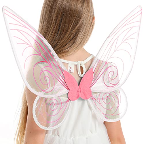 Large Pink Butterfly Fairy Wings,Diy Fairy Wings,Butterfly Wings,Halloween Cosplay Butterfly Wings Costume For Dress Up Party For Kids Girls Women #TOP16