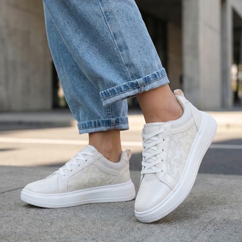 Image of KazarMax Premium AERO Kicks Women Floral Pattern Party Sneakers | Casual Fashion Trainers Sneakers