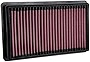 K&N Engine Air Filter: Increase Power & Towing, Washable, Premium, Replacement Air Filter: Compatible with 2020-2022 Jeep V6 (Wrangler, Wrangler JL, Gladiator), 33-5106