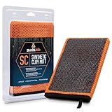Suds Lab SC Synthetic Clay Mitt for Car Detailing – Reusable Clay Bar Mitt to Remove Paint Overspray, Water Spots, Tree Sap & Rail Dust from Paint, Glass & Plastic