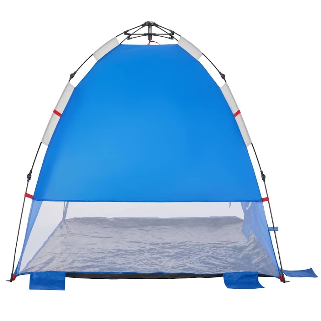 Mangloder Strandzelt Personen Azurblau Wasserdicht mit Quick Release System für Camping, Garten, Strand und Outdoor Aktivitäten, Leicht und Kompakt, Stabil und Winddicht