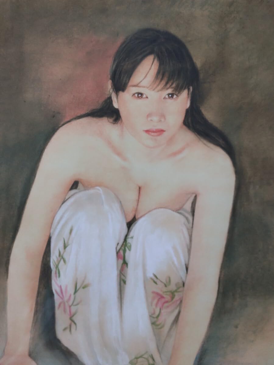 Amazon.co.jp: 現代版画 女性画 石川吾郎 氏 真作品 裸婦067 730 ※更に 