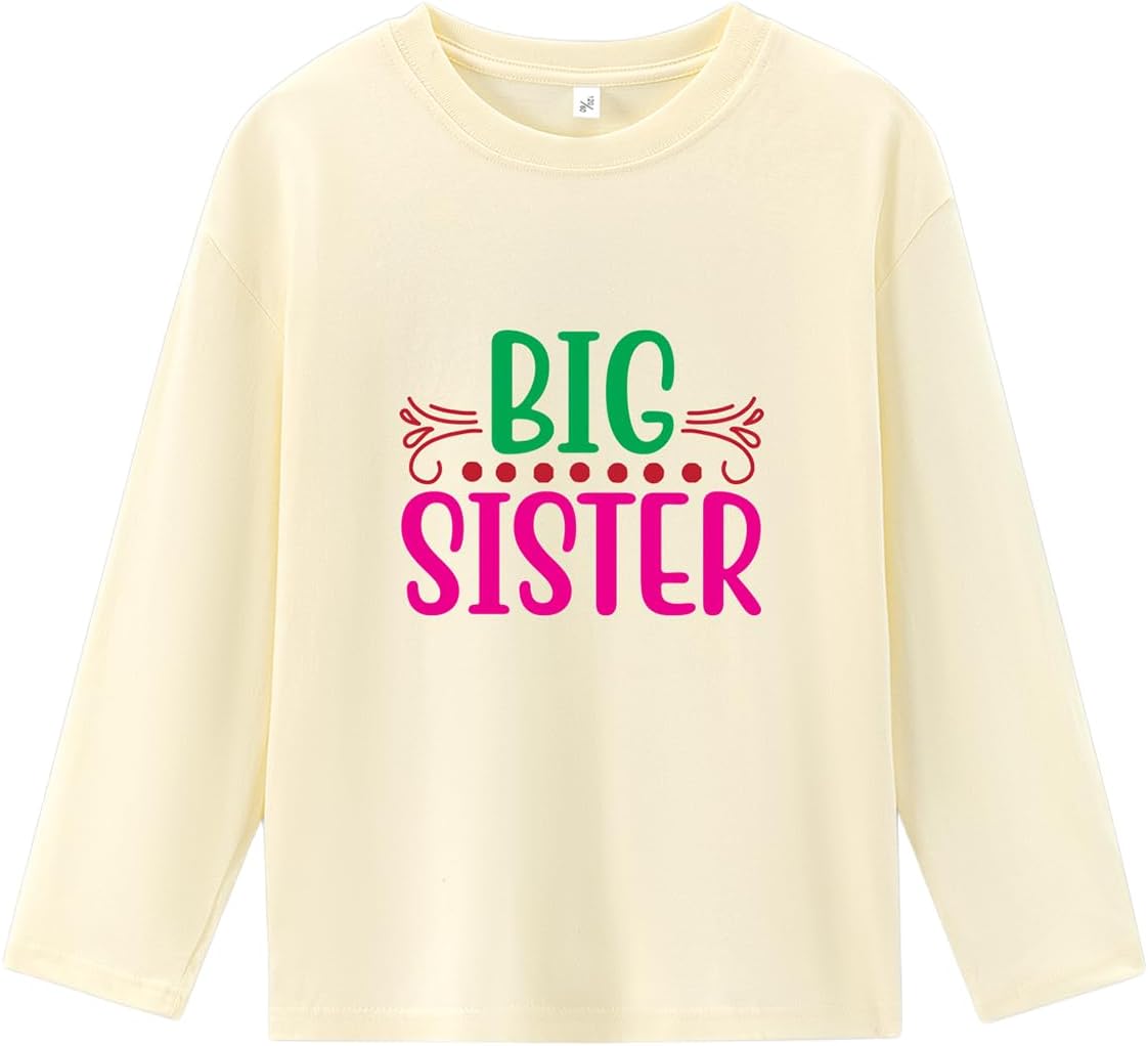 Big Sister Shirts for Girls Gifts Promoted to Big Sister Announcement Shirt Toddler 2-8T Cute T-Shirt - Image 6