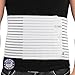 ITA-MED Men’s Breathable Abdominal/Back Support Binder AB-208: White Large