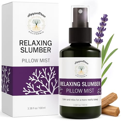 Doppeltree All Natural Pillow Spray for Sleep - Aromatherapy Lavender Mist for Acne and Linen Fabric Refresher with Essential Oil - Natural Sleep Aid