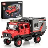 Mould King Offroad Pickup Camper Truck Building Set, 909 PCS Blocks