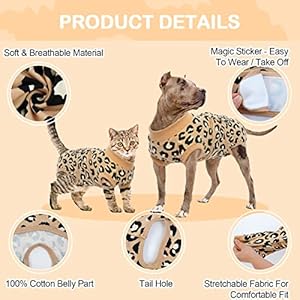 Kuoser Dog Recovery Suit for Dogs After Surgery,Professional Surgical Onesie for Female Male Dogs Spay Neuter,Soft Dog Surgery Suit Bodysuit for Abdominal Wounds Skin Disease,Coffee Leopard 2XL Kuoser Dog Recovery Suit for Dogs After SurgeryProfessional Surgical Onesie for Female Male Dogs Spay NeuterSoft Dog Surgery Suit Bodysuit for Abdominal Wounds Skin DiseaseCoffee Leopard 2XL