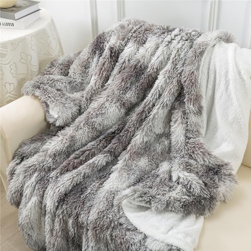 Couverture, Super Douce et Duveteux Plaid Fausse Fourrure, Polyvalente