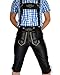 Produktbild Bockle Bayern München Bayrische Lederhose Kniebund Schwarze Glattleder Trachtenhose Bavaria Oktoberfest, Size: 48