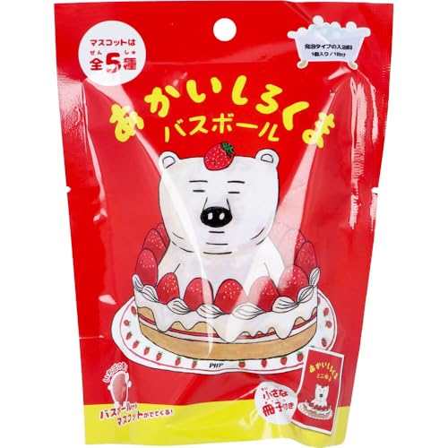 【美浜卸売-ORS4A01】あかいしろくま バスボール いちごの香り 50g 1回分×6個セット