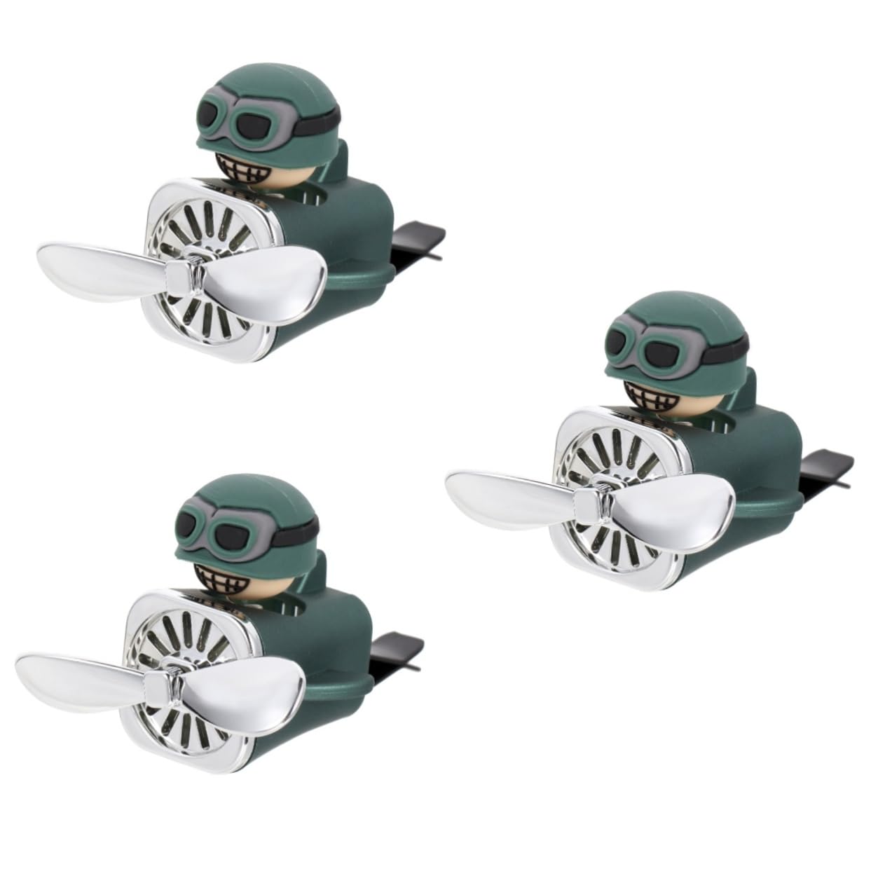 Mobestech 3pezzi Clip Per Auto Decorazione Vent Carina e Profumatore Per Auto Rotante Cartoon Per Interni e Oli Essenziali