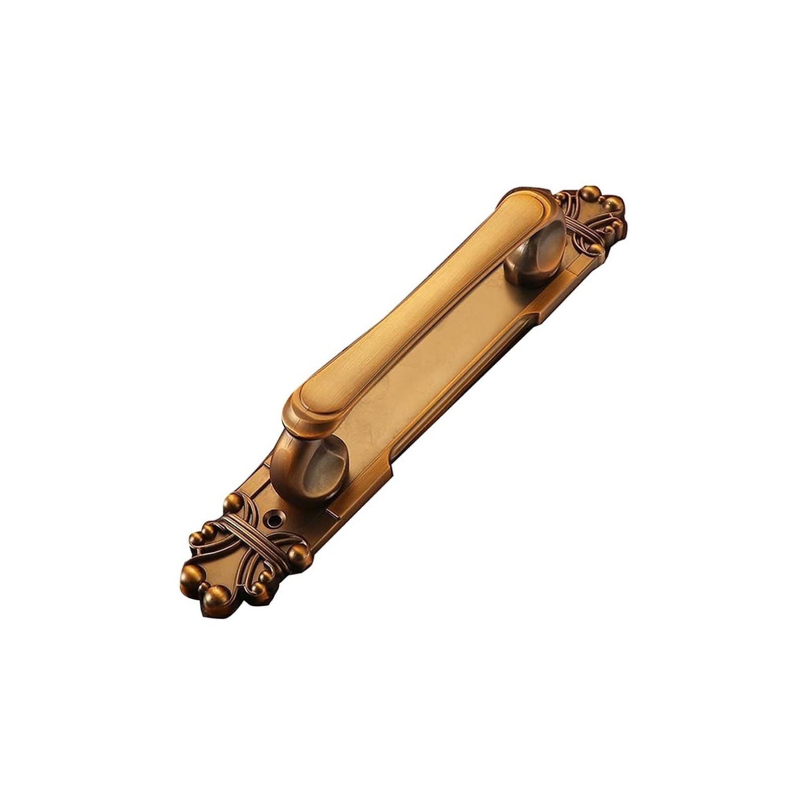 Snguoq Coffee 165Mm Antique Exposed Aluminum Alloy Door Handle Push-Pull For Cabinet Doors Balcony Casement Home For Living Room Door Handles(Coffee 165Mm)