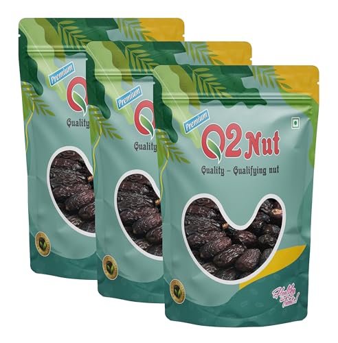 Image of Q2 Nut Khajoor 600 Grams (200gm X 3) - Traditional Dates | Rich in Vitamins, Minerals, and Natural Sweetness | High Quality Khajoor or Dates | Soft Khajur with Chewy Texture | No Added Sugar | Healthy Khajoor / Dates Dry fruit for Kids & Adults | Kharjura | Kharjoor | Vegan Khajoor | Vegan Dates