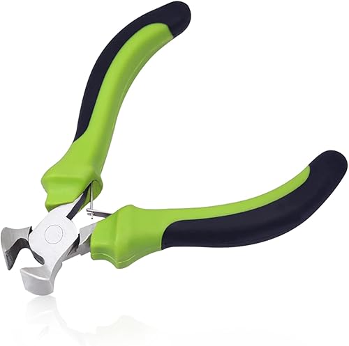 LEONTOOL Mini alicates de corte de extremo de 4 pulgadas, pinzas de corte de alambre, alicates con cremallera, cortadores de extremo de precisión