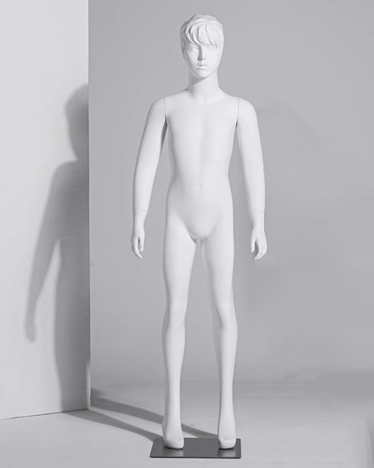 Manekin Z Pełnym Ciałem, Biały Tors Manekina, Model Z Włókna Szklanego Do Sprzedaży Odzieży, Sklep Z Odzieżą Męską, Jeden Kolor, 142 Cm