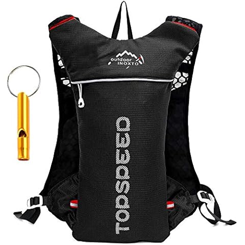 HINATAA Lightweight Hydration Vest Backpack, 5L 250g Running Hydration Backpack for Outdoor Hiking Cycling Camping Climbing (Black) Cover