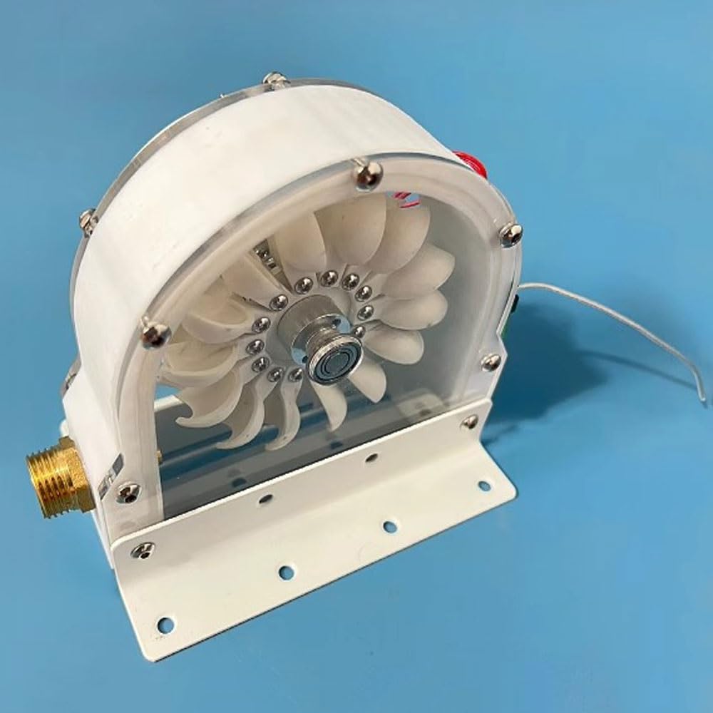 Generador de turbina de agua micro hidráulica de 100 W, rueda de agua hidroeléctrica de baja velocidad, generador de impacto de disco sin núcleo para soluciones de energía doméstica