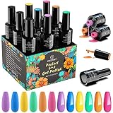 Arte de uñas de bricolaje en casa: obtendrá la apariencia atractiva de las uñas con el kit de esmaltes semipermanentes de uñas gel uv para combinar con cualquier estilo de atuendo de usted, como su amplia selección de colores y diseños. Adecuado para todas las actividades diarias de trabajo o citas, fiestas o ceremonias. Y puede disfrutar de su tiempo de arte de uñas con sus amigos en casa. Necesita curar debajo de la lámpara de uñas.