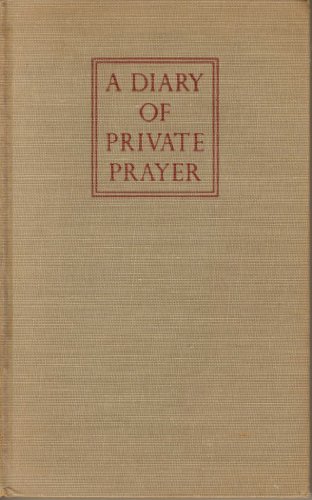 A Diary of Private Prayer B006566D1I Book Cover