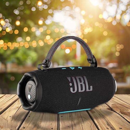 Image of JBL Charge 6 Portable Bluetooth Speaker (Funky) | IP68 Waterproof, DustProof, and DropProof, Outdoor Wireless Audio |28Hrs Playtime + Travel Case Bundle