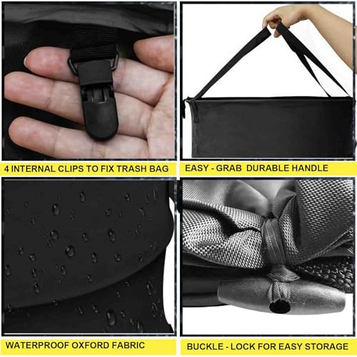 Bolsa de basura de jardín transpirable con clips de almacenamiento 4