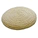 Japanwelt Maisstroh Kissen | Rundes Bodenkissen mit natürlicher Optik als Meditationskissen oder Sitzkissen - 45cm Durchmesser