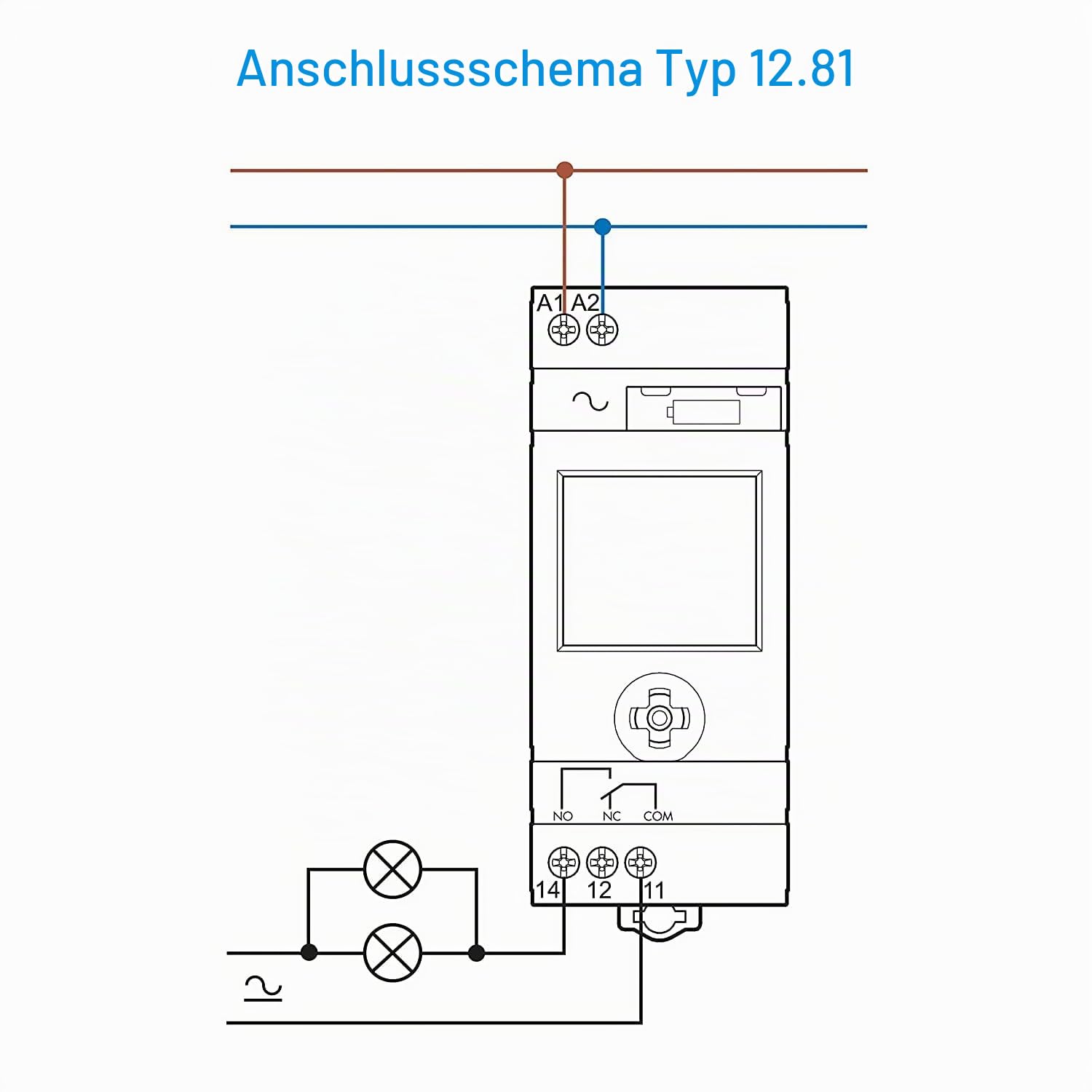 Finder 12.81.8.230.0000 ASTRO-Zeitschaltuhr mit Astroprogramm 1 Kanal NFC