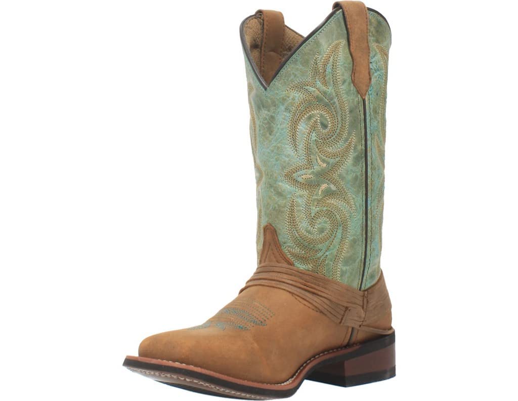 Laredo Tan with Turqouise Sadie Ladies' Boots 5847