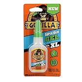 Gorilla Super Glue Gel XL, Clear Glue, 25 Gram (Pack of 1) - All Purpose and Fast Setting for Projects and Repairs