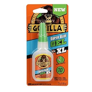 Gorilla Super Glue Gel XL, Clear Glue, 25 Gram (Pack of 1) - All Purpose and Fast Setting for Projects and Repairs