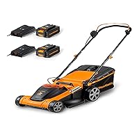 LawnMaster CLMF4841E Tagliaerba Senza Filo 48V Max 2x24V 4.0Ah Batteria