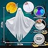 3 Pezzi Fantasma Appeso Con Luce a LED Spaventosa, Decorazione di Halloween da Appendere in Giardino, Cortile (Bianco) #1