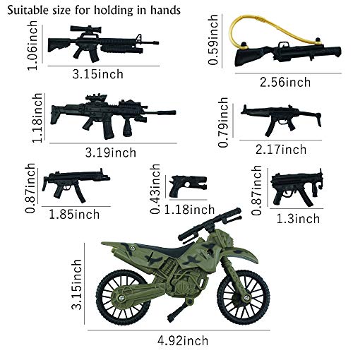 CORPER TOYS Army Men Military Soldier Army Playset Action Figure Models Kit with Accessories Gifts for Kids Boys Girls Children - Thumbnail 5
