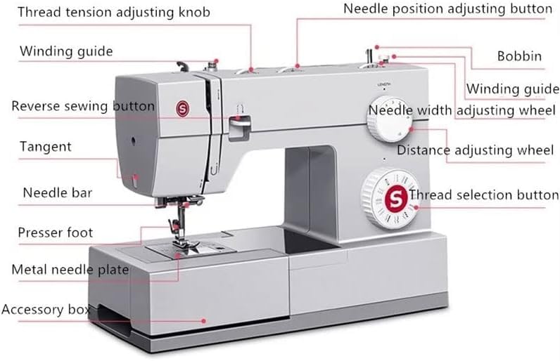 Hoge elektrische snelheid naaimachine Huishoudelijke krachtige multifunctionele dikke desktop naaiwagen - Image 4