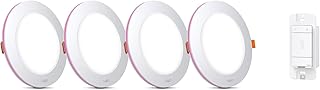 Tapo Smart 4-Inch Recessed Downlight Kit (4-Pack) - 850 lm, 16M Colors, Tunable White 2700K-6500K, Ultra-Dim 1%, Matter-Compatible, Wi-Fi & Bluetooth Mesh - L730-4 KIT