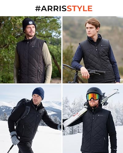 Image of ARRIS Heated Vest with Patented Size Adjustable Design For Men and Women