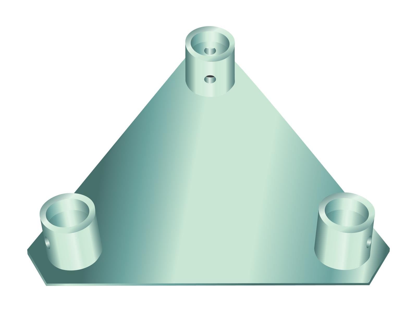 ALUTRUSS TRILOCK Boden-, Wandplatte QTGP | Robustes Traversensystem