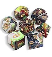 QMAY Polyhedral Dice, Dungeons and Dragons Dice Set 7-Sided Polyhedral QMAY Polyhedral Dice, Dungeons and Dragons Dice Set 7-Sided Polyhedral