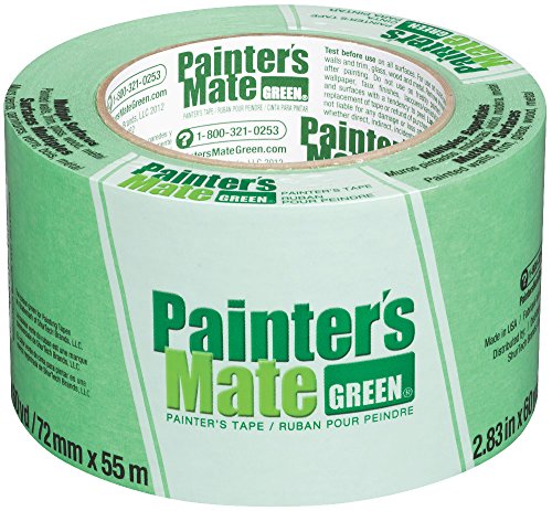Painter's Mate Green Brand Cp 150/8-Day Painter's Tape, Multi-Surface, 72Mm X 55M, Green, 1 Roll (103364) #TOP1