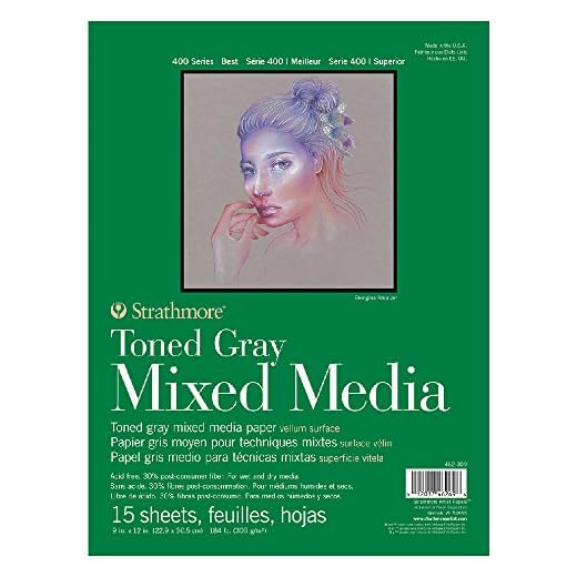 Strathmore Toned Mixed Media Paper Toned Grey 9"X12"-15 Sheets -62462309