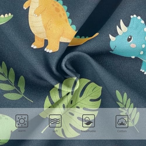 Kids Underwear Girls, Jungle Dino Navy Toddler Briefs, Girls Underwear Cotton, 2T–8 Years3