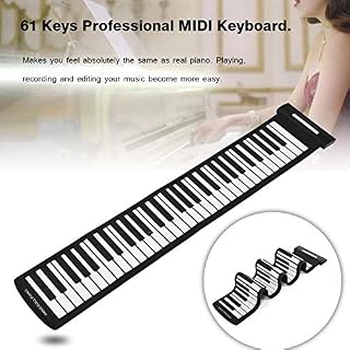 SOONHUA Portable 61 Touches Pliable Piano USB MIDI Clavier Électronique à Main Roll Piano - Les Beatles, Paul McCartney, John Lennon, RIngo Starr, George Harrison SOONHUA Portable 61 Touches Pliable Piano USB MIDI Clavier Électronique à Main Roll Piano – Image 3