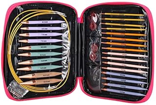 13 Pairs Interchangeable Knitting Needles Set, Circular Knitting Needles with 2.75mm-10mm