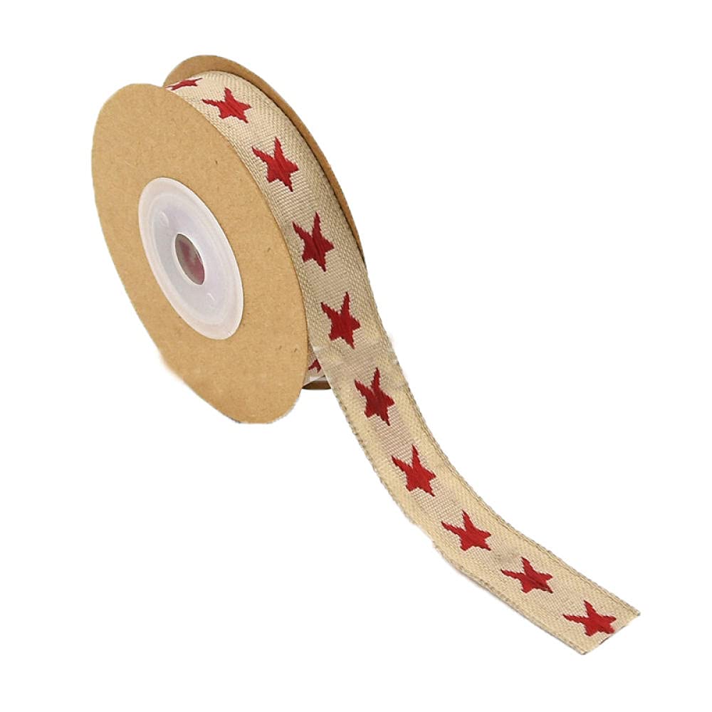 Ribbons For Gift Wrapping Ribbon For Fabric Satin Ribbons Boże Narodzenie Drukuj Bawełniany Wstążka Wstążka Prezent Opakowania Diy Akcesoria Logo Jacquard 15Mm 5Yards / Roll-3S
