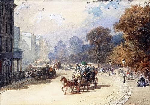 Pintura al óleo clásica de Hyde Park en lienzo de 60x90cm para decoración de salón