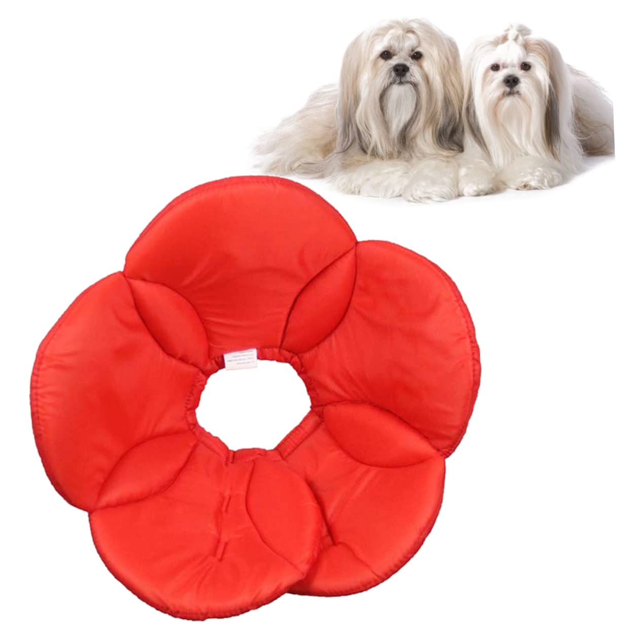 SUPVOX 3 Pz collare per animali domestici con fiori di spugna girocollo collare regolabile per animali domestici accessori cane accessori per cane per i in poliestere rosso