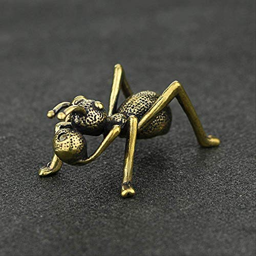 Statue en laiton miniature et accessoire insert encens pour bureau